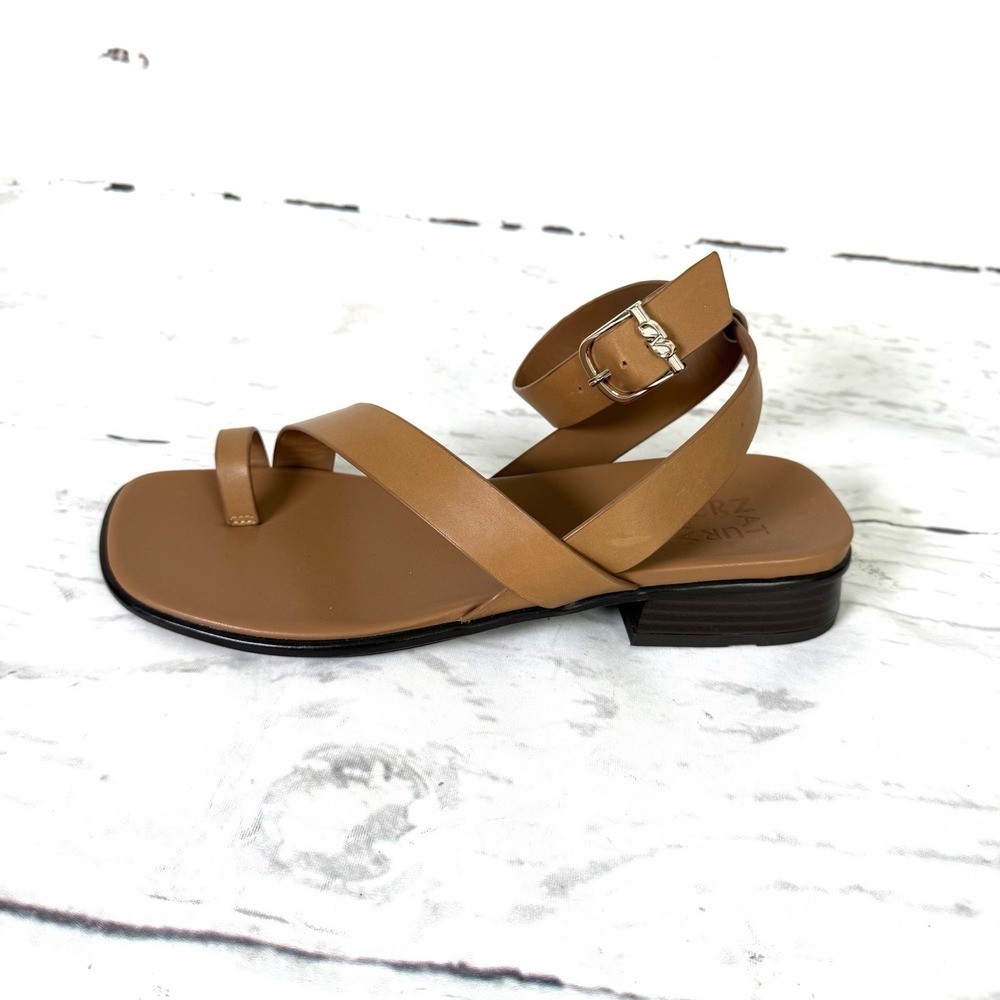 Naturalizer Birch Sandals Women's 9M Brown Ankle Strap Leather Strappy New